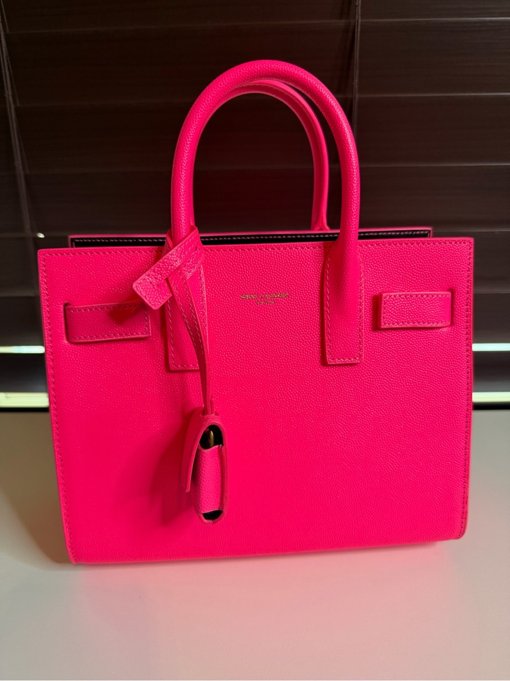 Saint Laurent Sac de Jour Nano - Neon Pink